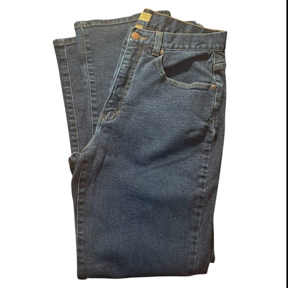 Caslon Mid-Rise Straight Leg Jeans Women’s Size 12 Dark Wash Comfort Office Work - Picture 9 of 12